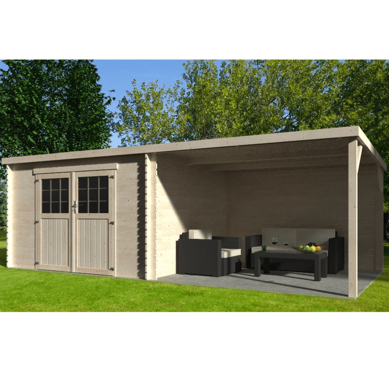 Abri de Jardin bois – 18,36 m2- Haut De Gamme – Prix usine – DESTOCKAGE - Image 1