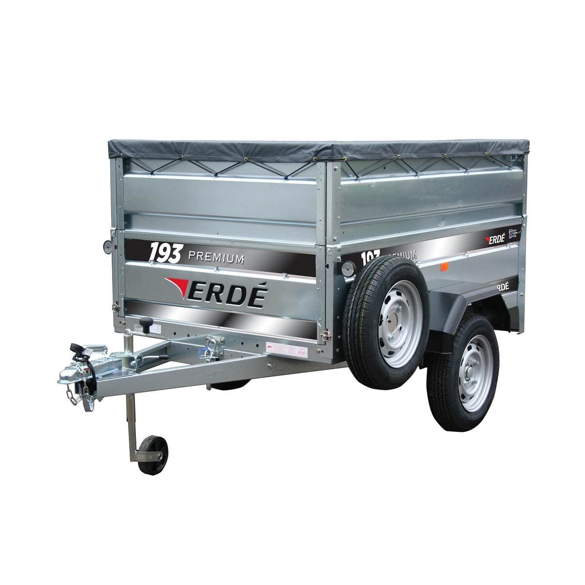 REMORQUE 193 PREMIUM AVEC 5 ACCESSOIRES INCLUS ERDE - Image 1